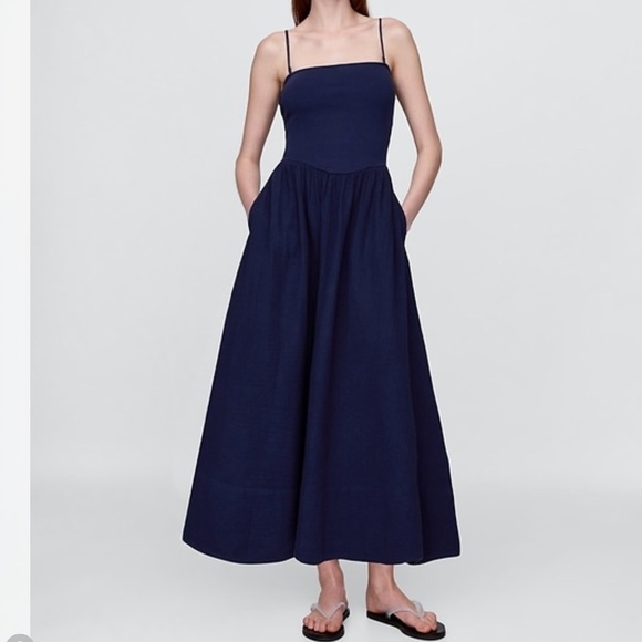 GAP Dresses & Skirts - Cotton Gauze Mixed Media Maxi Dress